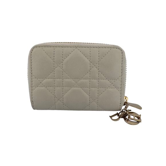 Christian Dior Lady Dior Cannage Lambskin Zip Wallet - Picture 2 of 8